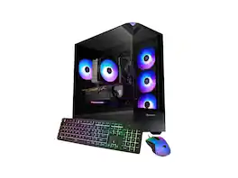 iBUYPOWER - Element Gaming PC - Ryzen 5 8400F, RX 9060XT 16GB, 16GB DDR5, 1TB SSD, Win 11, KB+Mouse - Black