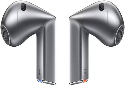 Left. Samsung - Samsung - Galaxy Buds3 Wireless Earbud Headphones - Silver (International Version) - Silver.