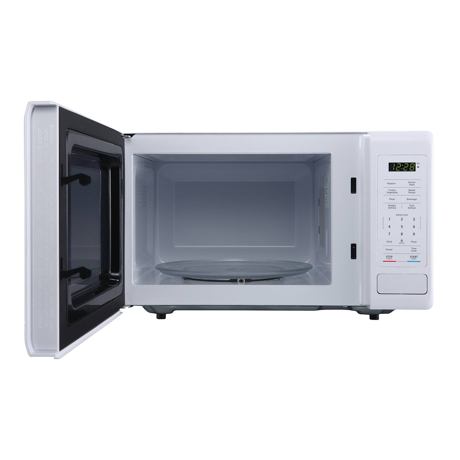 Back. Magic Chef - 0.9 Cu. Ft. 900-Watt Digital Touch Countertop Microwave - White.