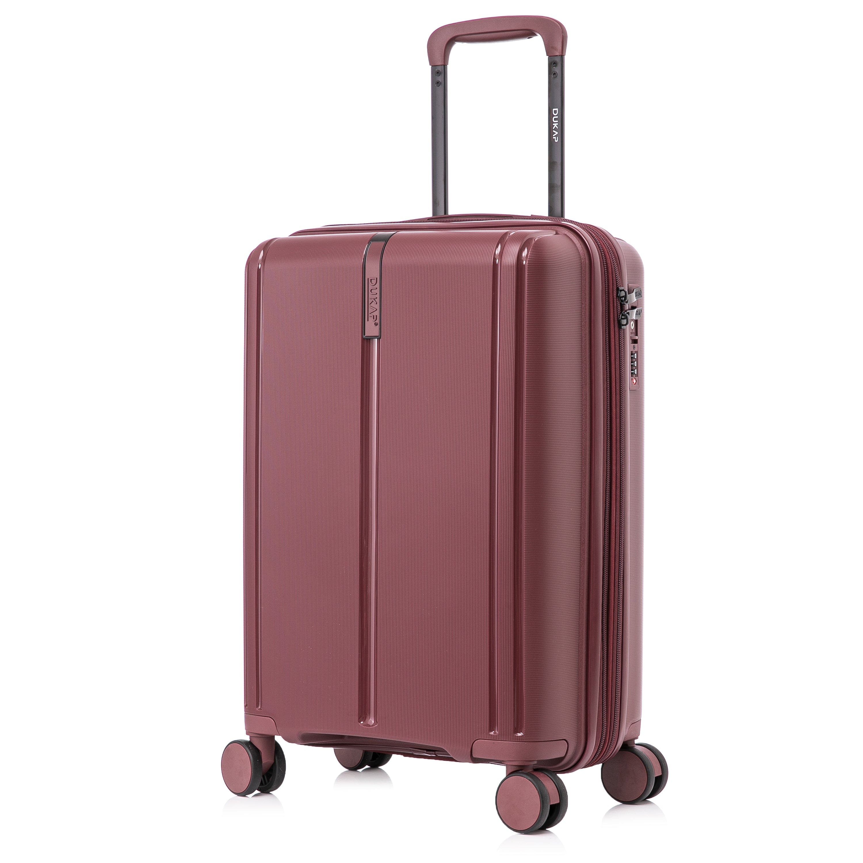 "DUKAP - Airley Lightweight Hardside Spinner Luggage 20"" Carry-On - WINE" price history on PriceWatchPro