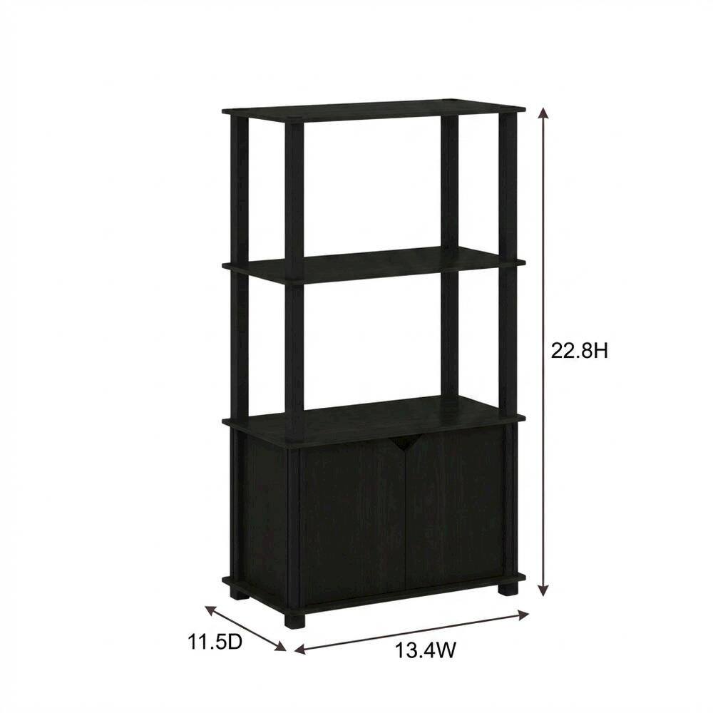 FurniFact - 3-Tier End Table Set in Americano and Chrome Finish with Modern Design - Americano/Chrome price history on PriceWatchPro