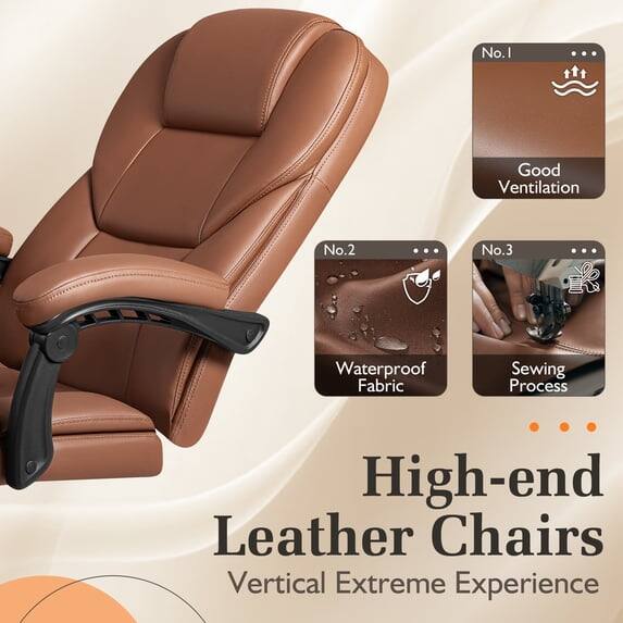 No.1
Good Ventilation
No.2
Waterproof Fabric
No.3
Sewing Process
High-end Leather Chairs Vertical Extreme Experience