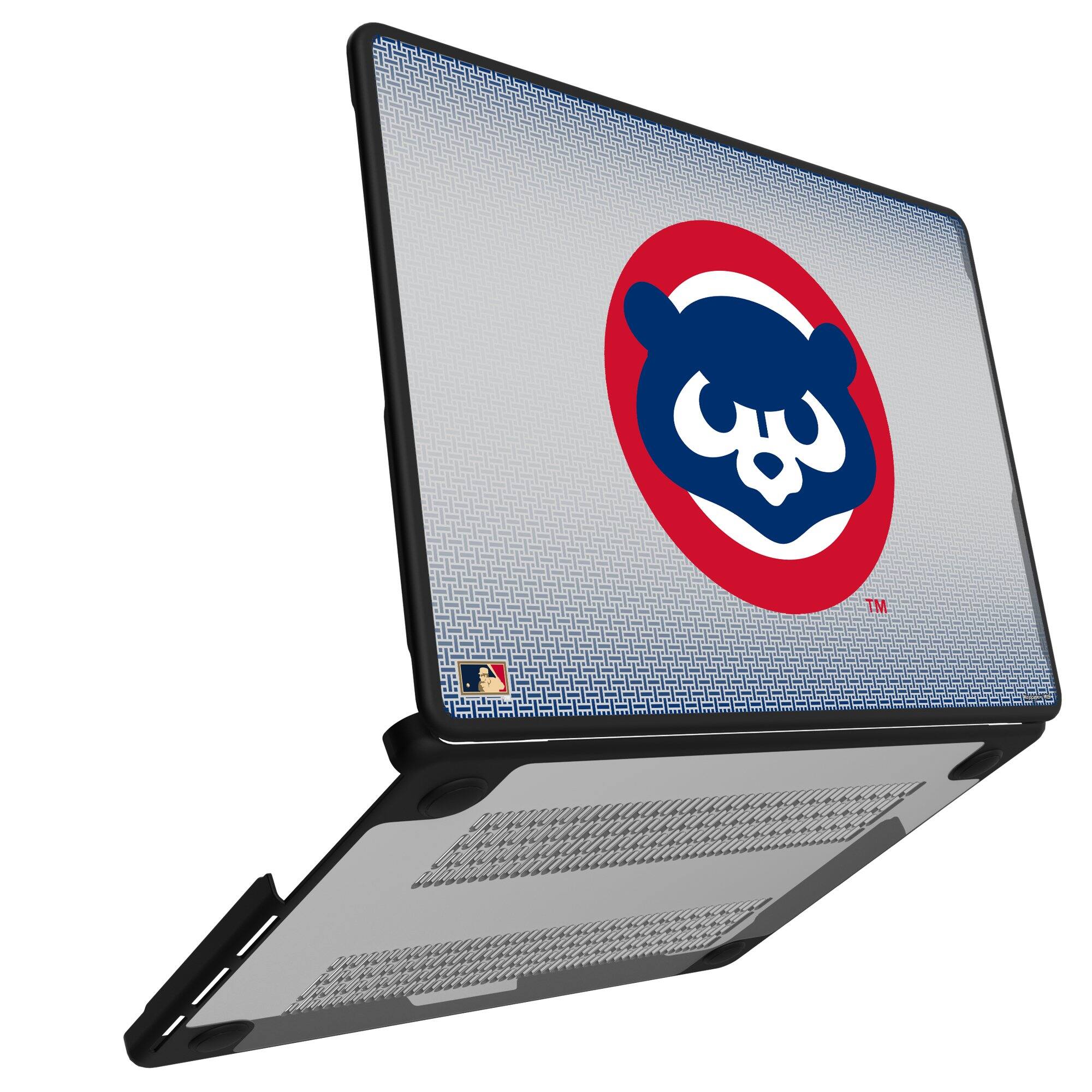 Alt View 1. Keyscaper - Chicago Cubs Linen MacBook Case - Air 15 in - Multicolor.