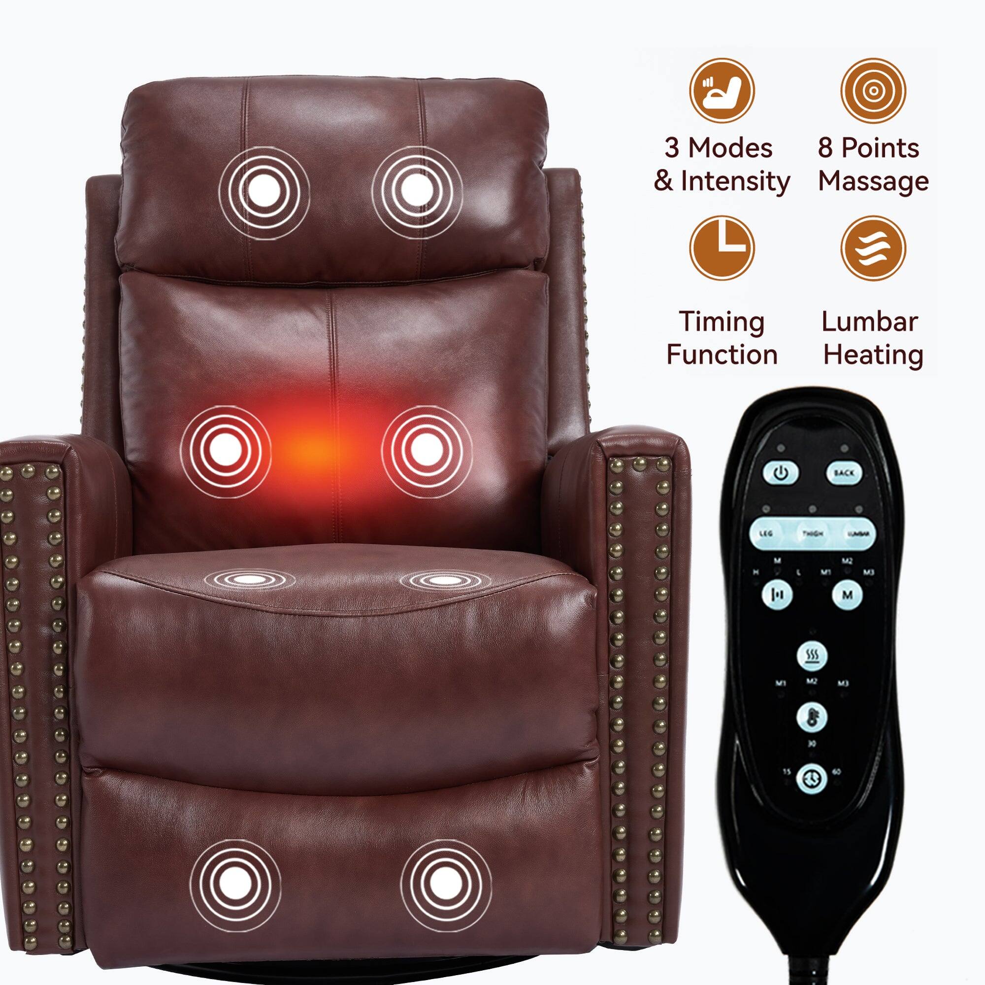 3 Modes & Intensity  
8 Points Massage  
Timing Function  
Lumbar Heating