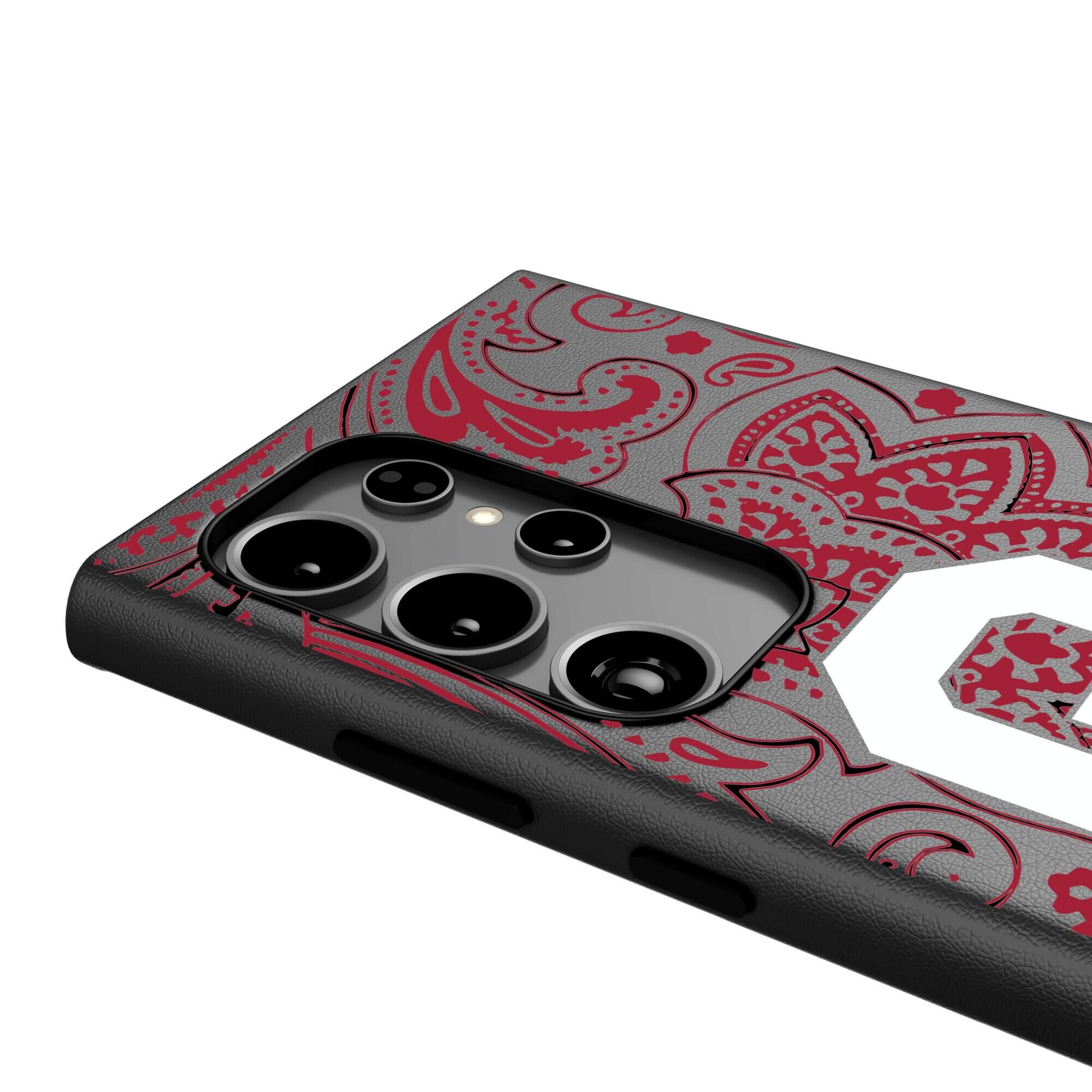 Alt View 3. Keyscaper - Oklahoma Sooners Paisley Galaxy Magnetic Bump Case - S24 - Black.