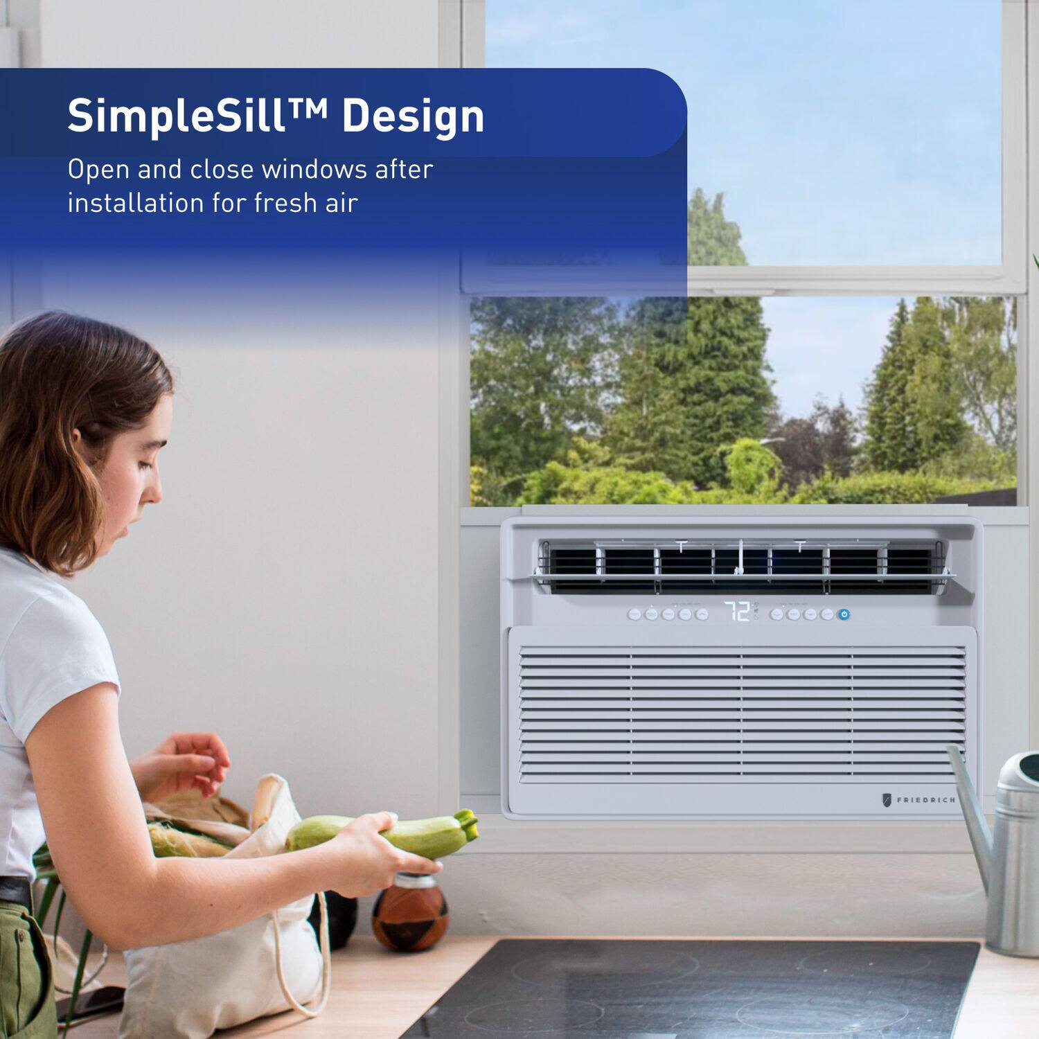 SimpleSill™ Design  
Open and close windows after installation for fresh air