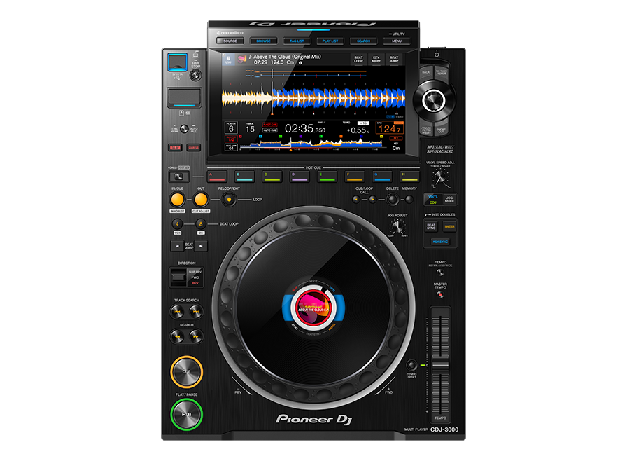 Pioneer DJ

SOURCE BROWN TAGLET PLAFUST SEANCH UTILITY MEMU - 2 Above The Cloud (Original Mix) 07:29 124.0 BPM

02:35.350 -0.55 124.7 Cm

HOT CUE

DELETE MEMORY

JOG ADJUST

BEAT LOOP

KEY SYNC

MASTER

TEMPO

Pioneer DJ CDJ-3000