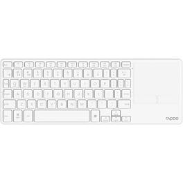 RTMB - E900T Wireless Keyboard with Touchpad – Portable, Multi-Device, Black - White