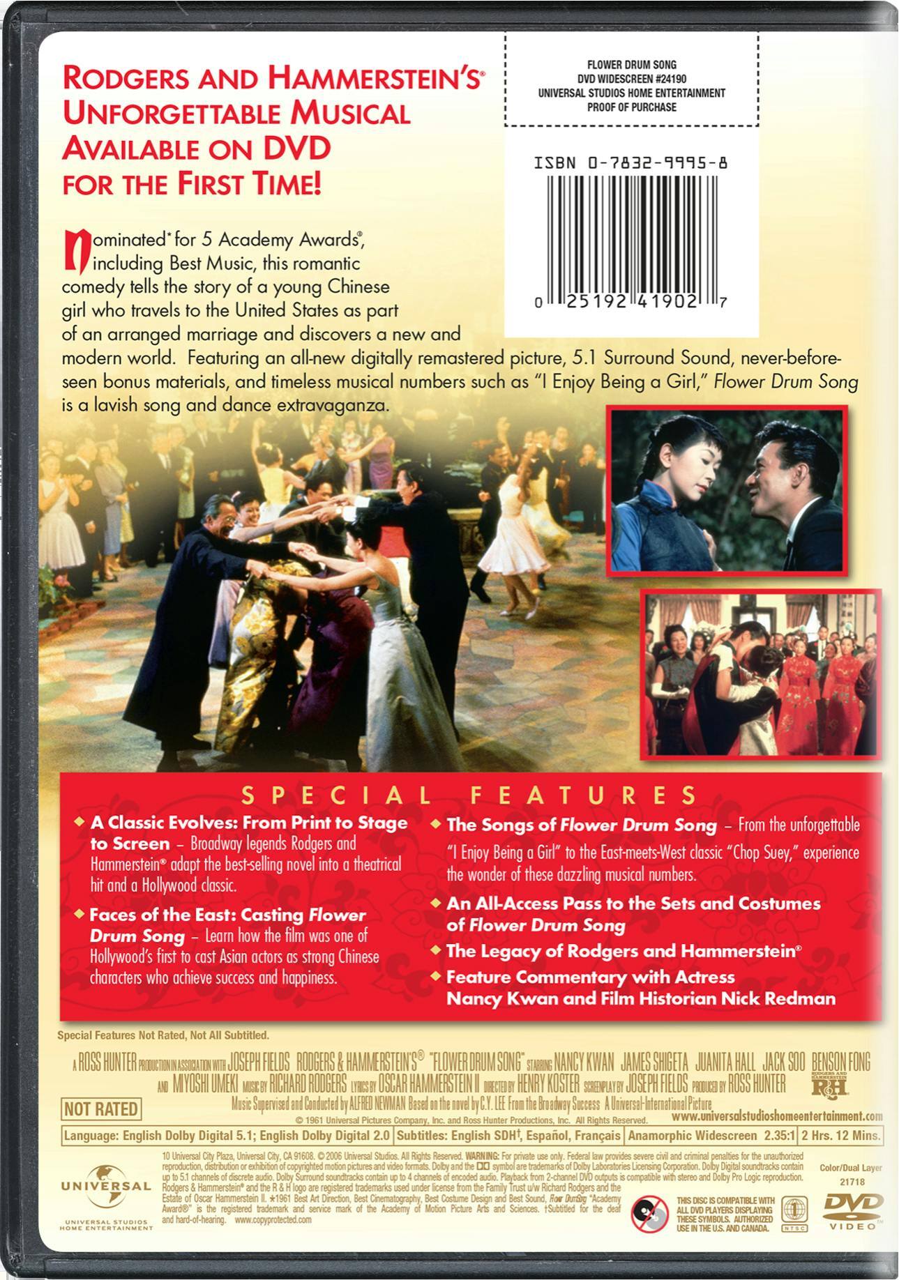 Angle. Flower Drum Song (Special Edition) [DVD].