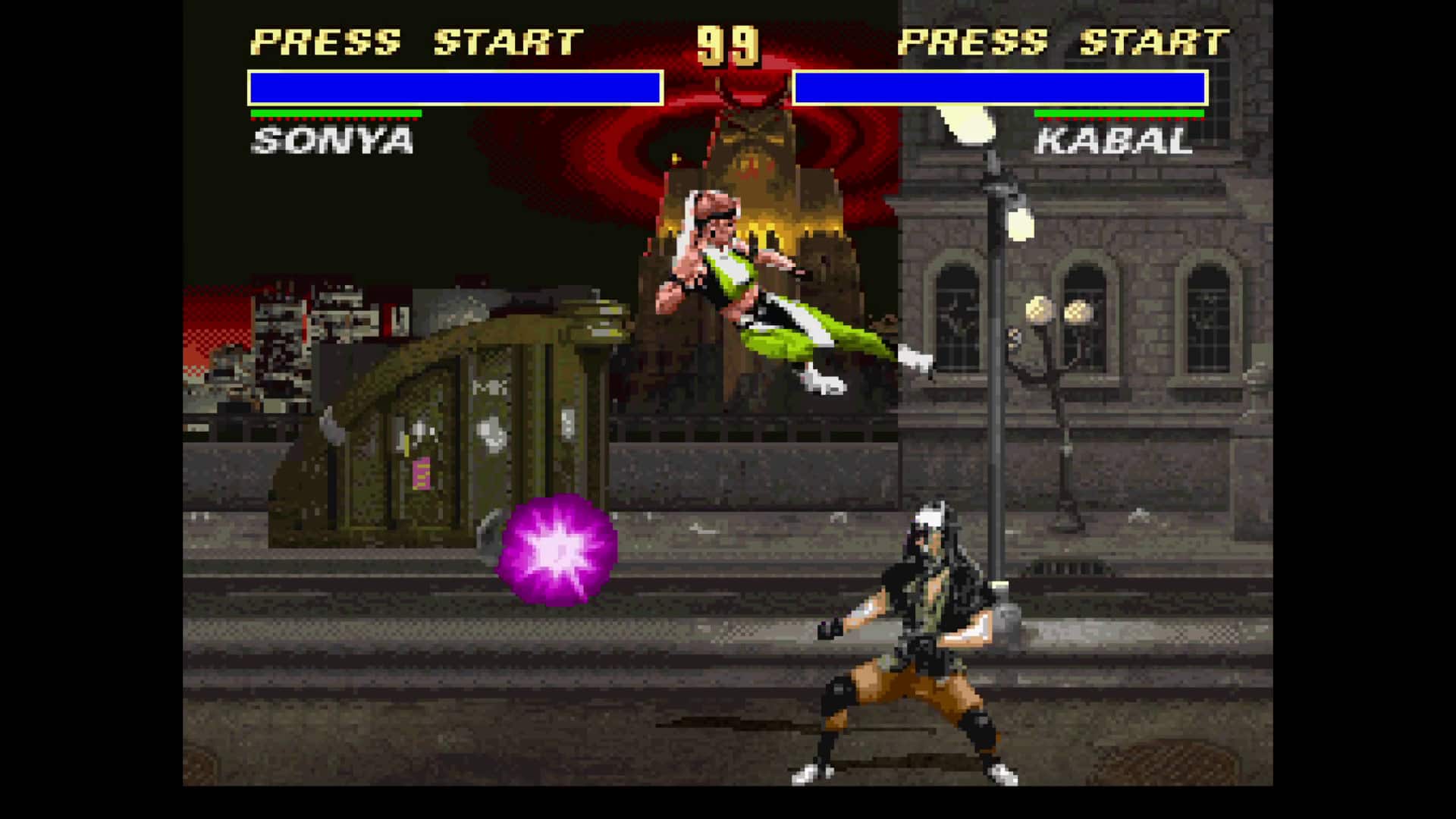 PRESS START, 99, PRESS START, SONYA, KABAL