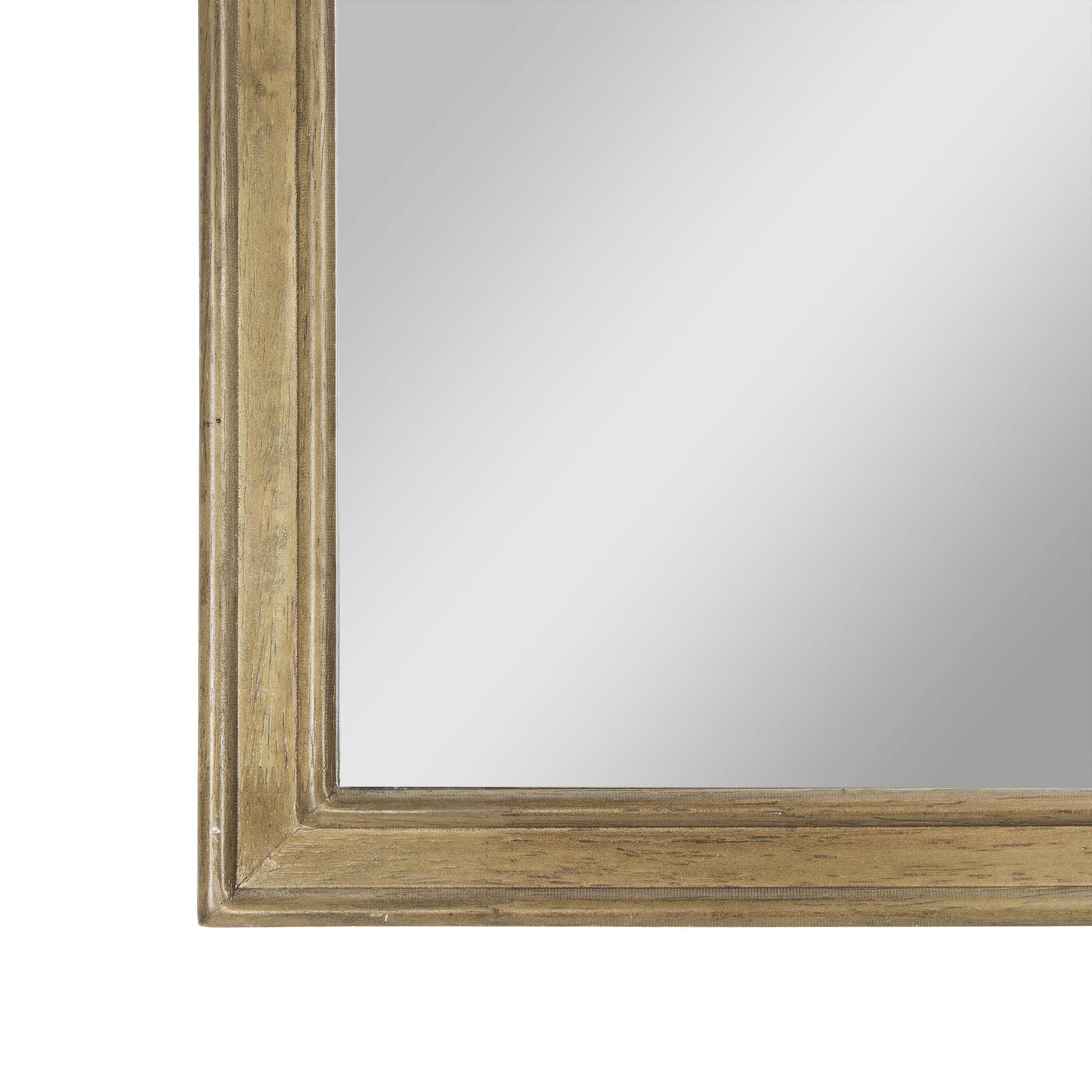 Alt View 8. Emma + Oliver - Julien Wall Mirror with Solid Wood Frame and Silver Backed Glass for Clarity for Entryways, Dining Rooms & More - Weathered.
