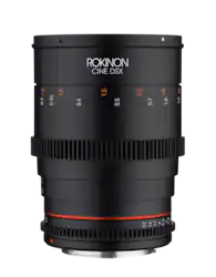 Rokinon - CINE DSX 35mm T1.5 Cinema Lens for Canon EF - Black - Front_Zoom