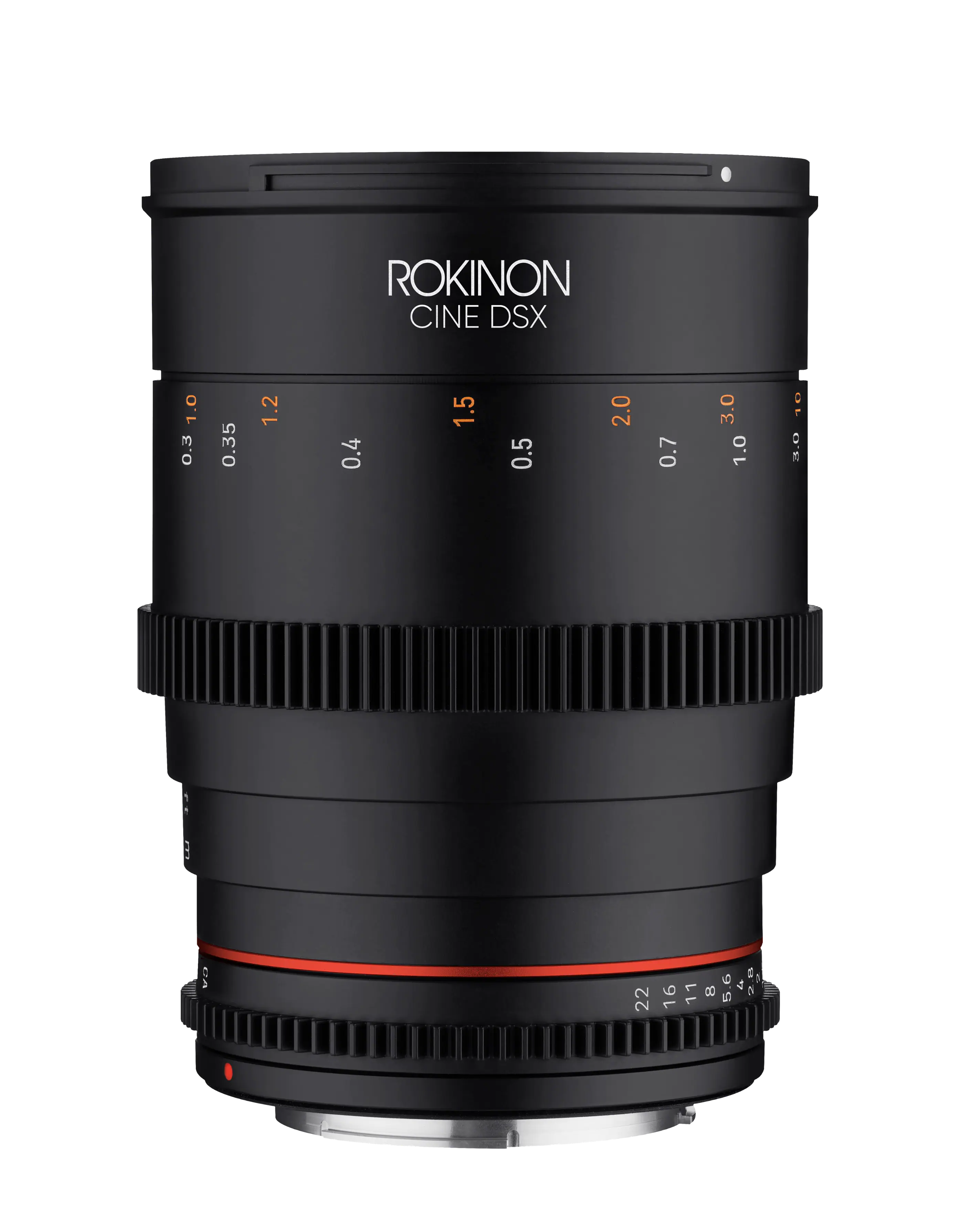 ROKINON  
CINE DSX  

0.3 0.35 0.4 0.5 0.7 1.0 1.2 1.5 2.0 3.0  

22 16 11 8 5.6 4 2.8