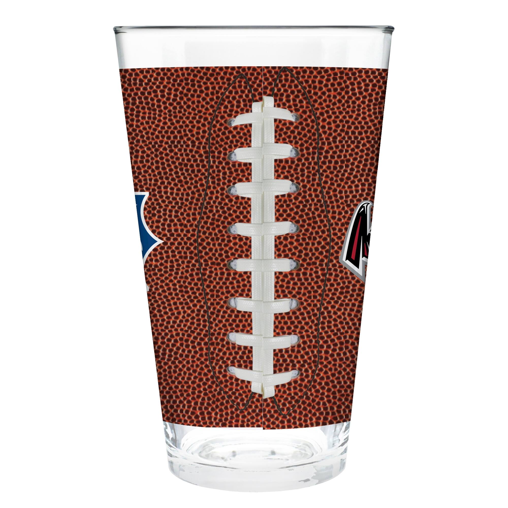 Alt View 2. Great American Products - Atlanta Falcons 16oz. Game Ball Pint Glass - Brown.