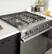 Alt View 31. Haier - 5.6 Cu. Ft. Slide-In Gas Convection Range with Self-Steam Cleaning and No-Preheat Air Fry - Stainless Steel.