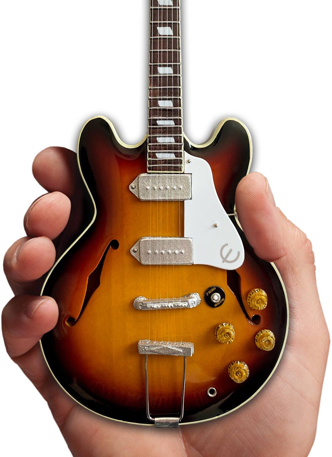 Alt View 2. Axe Heaven - Axe Heaven -Epiphone 1965 Casino Sunburst Mini Guitar Replica Collectible   - Collectibles - Multicolor.