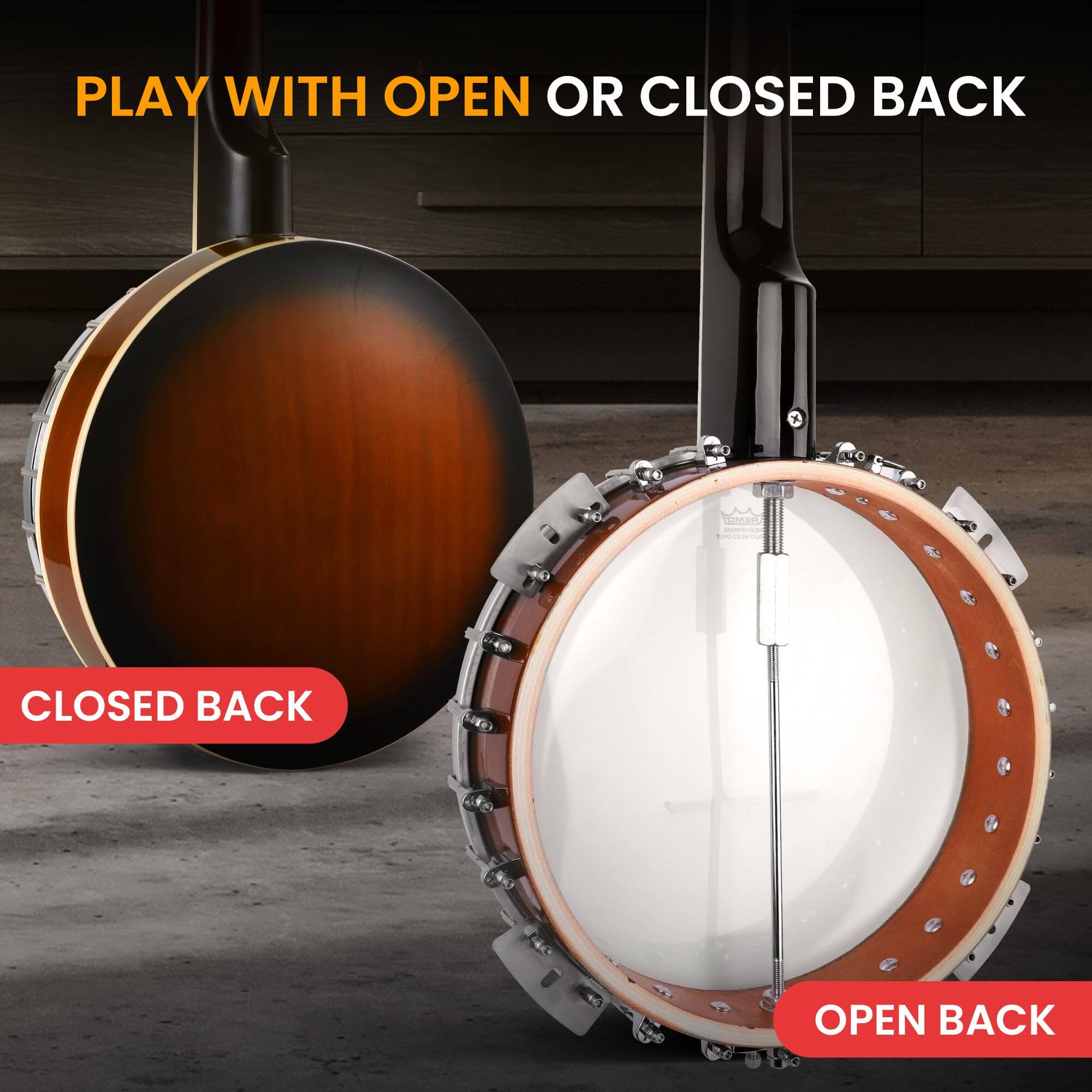 PLAY WITH OPEN OR CLOSED BACK

CLOSED BACK

OPEN BACK