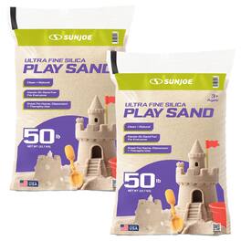 Sun Joe - Ultra Fine Silica Play Sand, Sandboxes & Sensory Tables, 50 lbs, 2 Pack