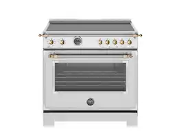 Bertazzoni - 36" Heritage Series Induction Range - /Gold - Stainless Steel