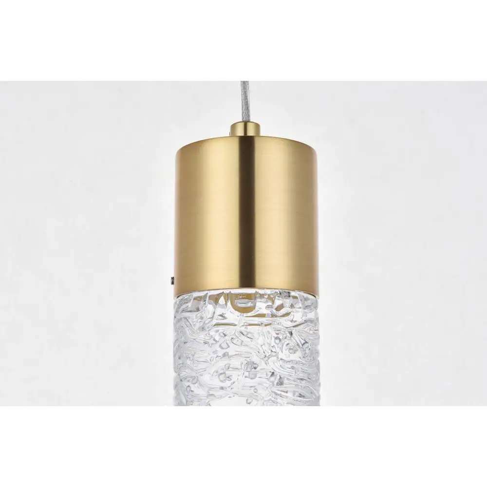 Alt View 9. Elegant Lighting - Constellation 1 light Gold LED Pendant - Gold.