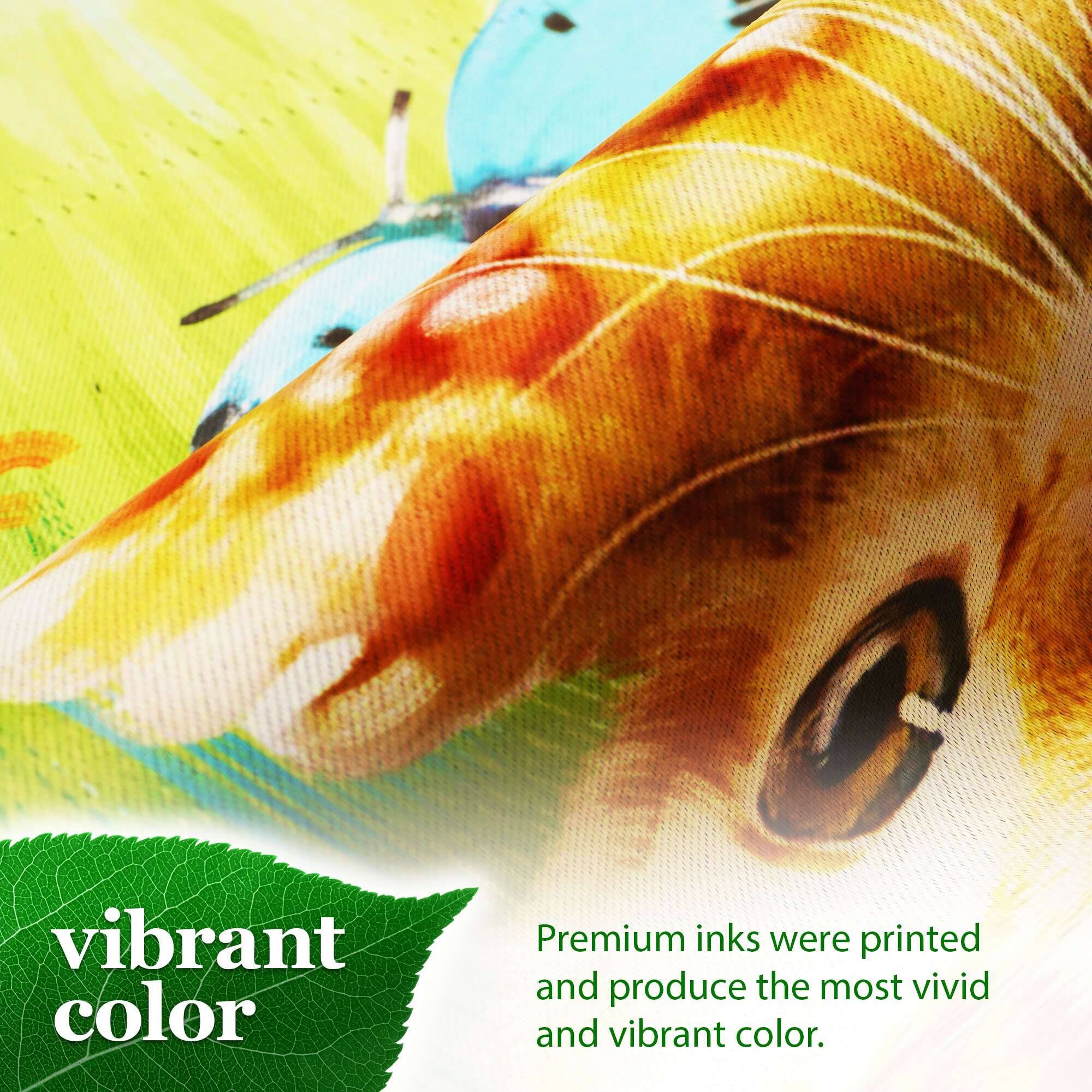vibrant color

Premium inks were printed and produce the most vivid and vibrant color.