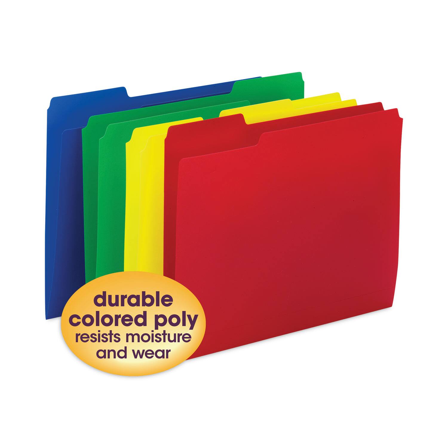 durable colored poly resists moisture and wear