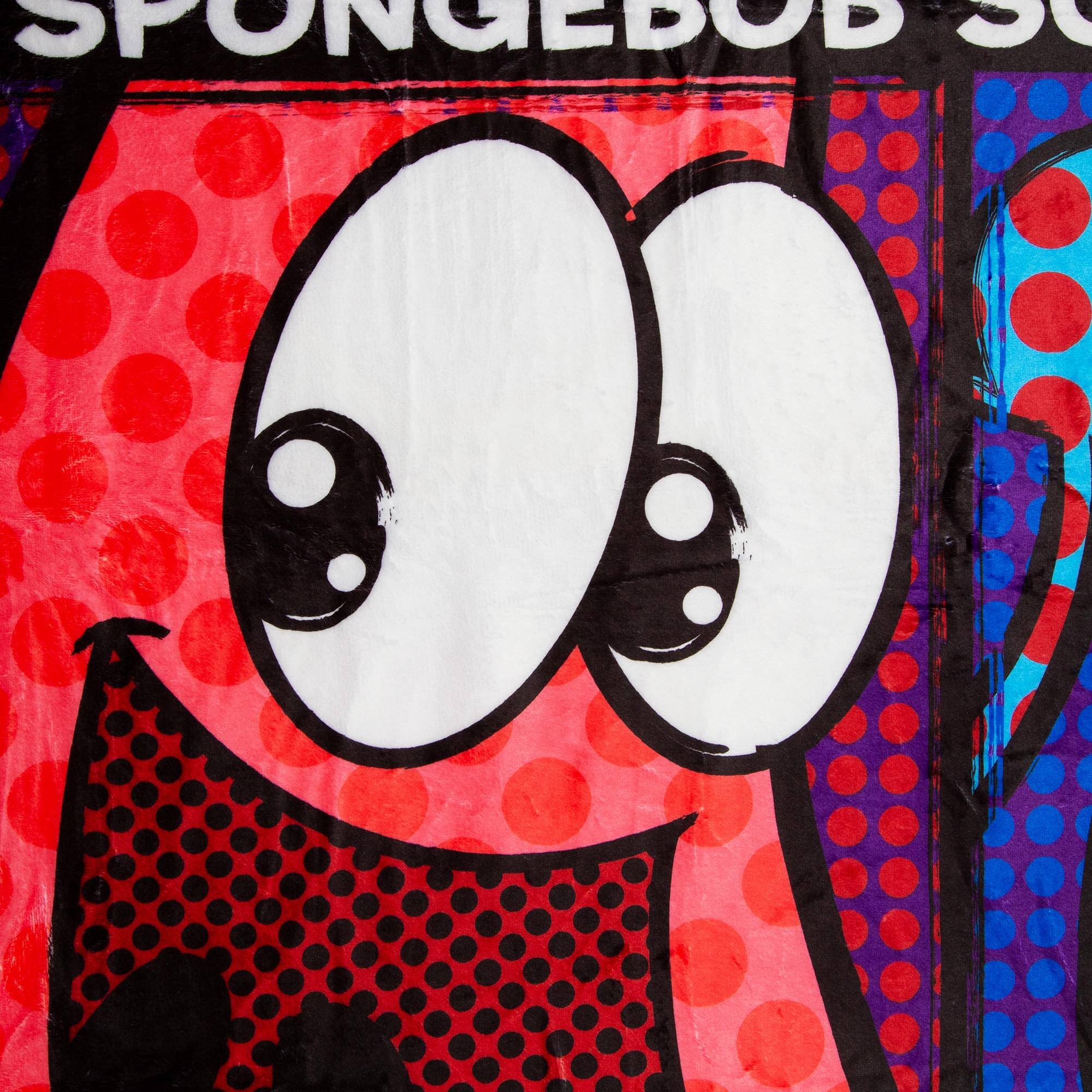 Alt View 1. Surreal Entertainment - Nickelodeon SpongeBob SquarePants Character Grid Fleece Throw Blanket | 45 x 60 Inches - Multi-Color.