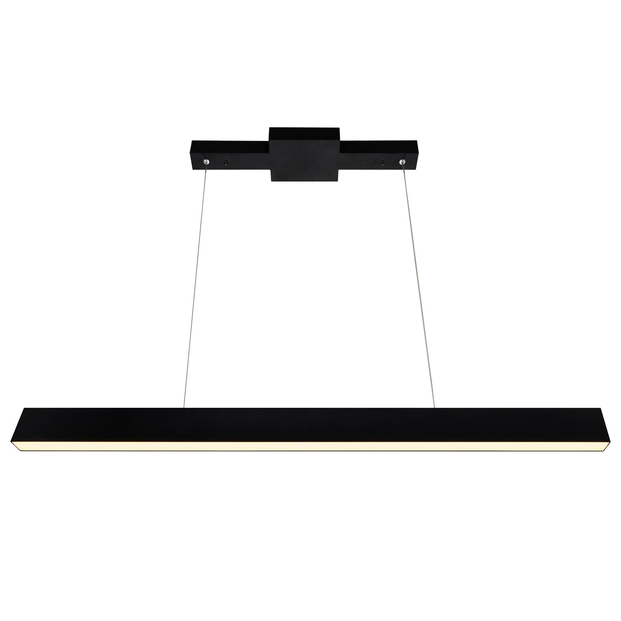 Angle. CWI Lighting - Pienza 47 in LED Integrated Black Chandelier - Black.