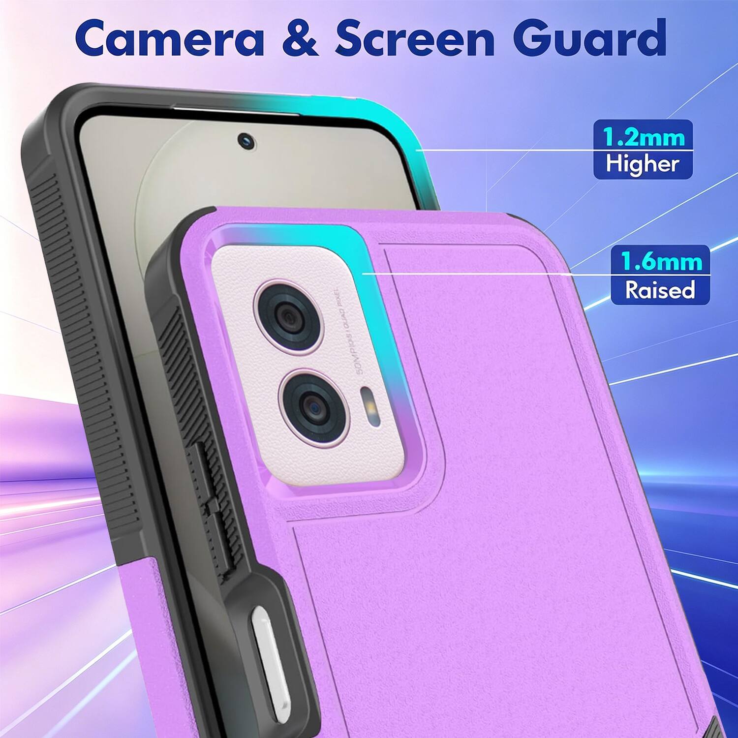 Camera & Screen Guard

1.2mm Higher

1.6mm Raised