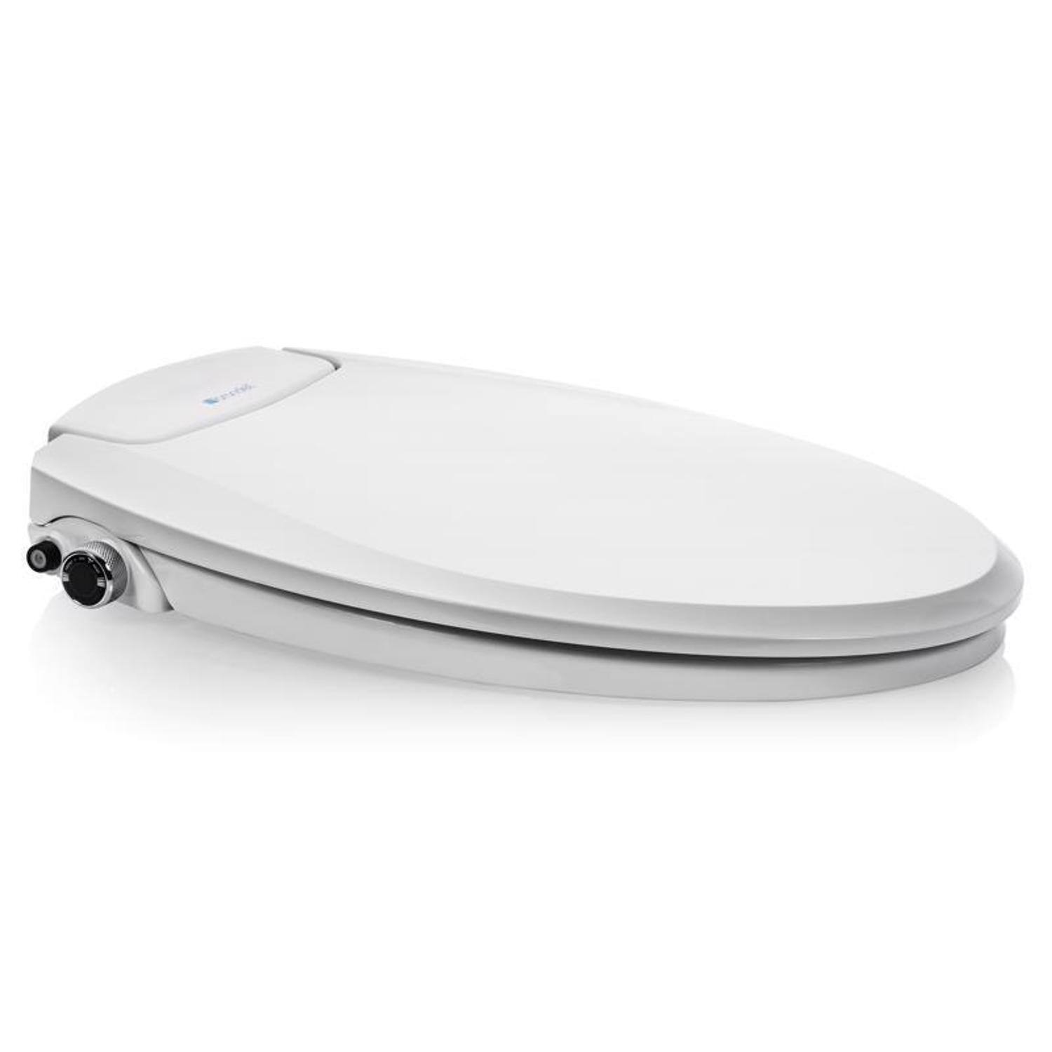 Angle. Brondell - Brondell Swash Ecoseat N/A gal White Elongated Bidet Toilet Seat - White.