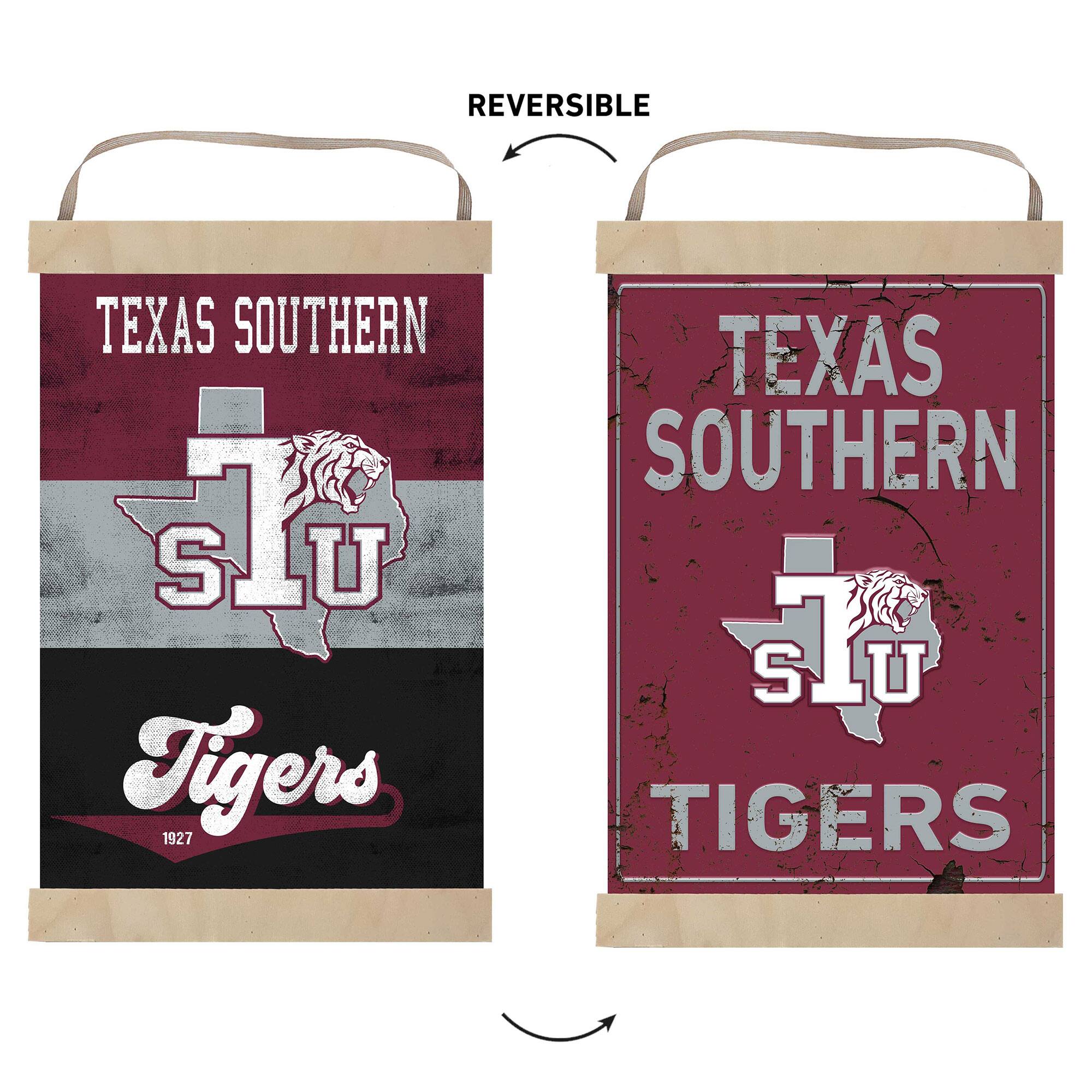 REVERSIBLE  
TEXAS SOUTHERN  
S U Tigers  
1927  
TEXAS SOUTHERN  
S U TIGERS