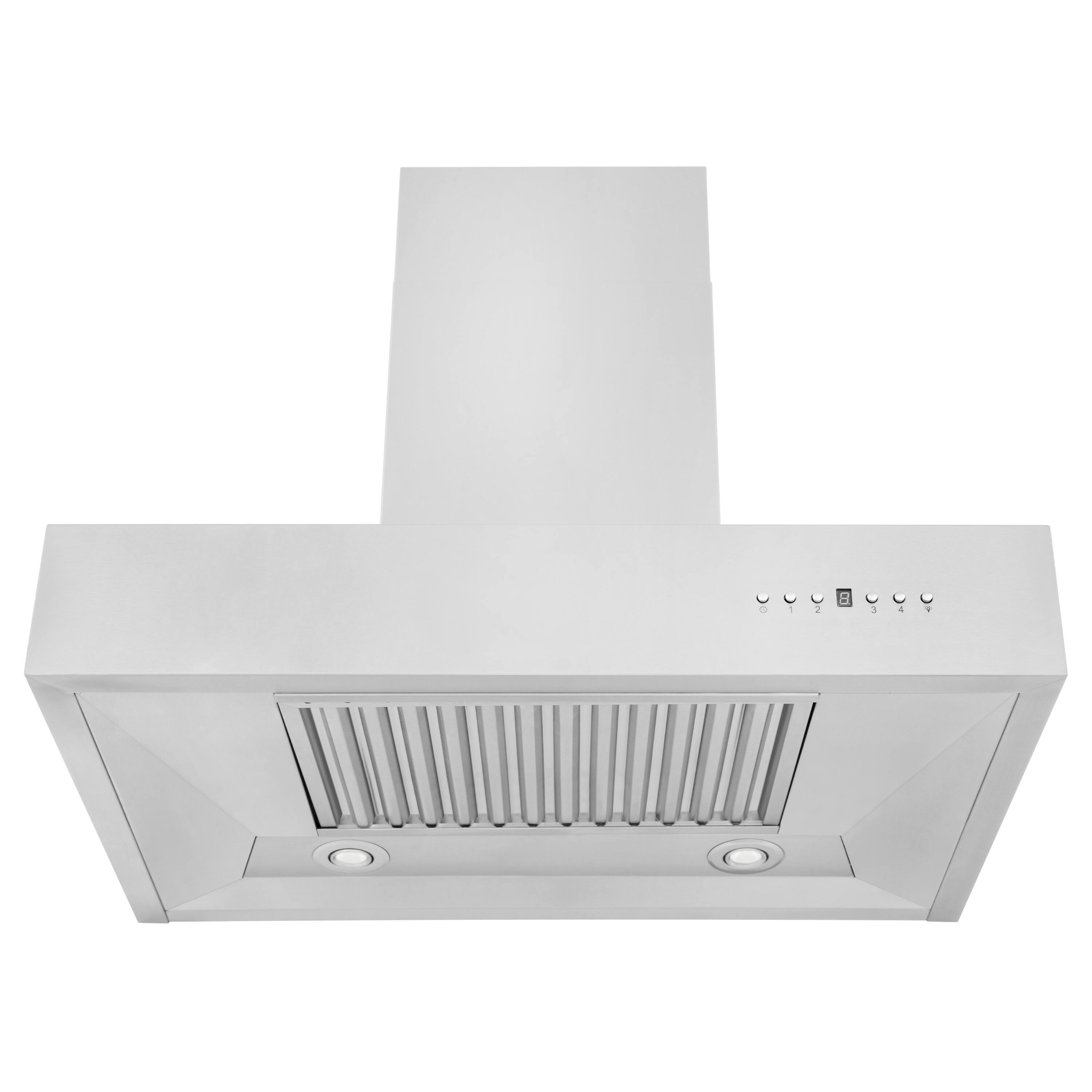 Back. ZLINE - ZLINE 30 in. Convertible Professional Wall Mount Range Hood in Stainless Steel (KECOM-30) - Stainless steel.