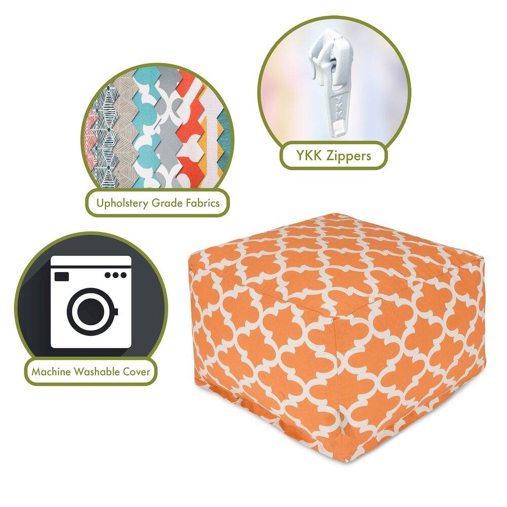 - Upholstery Grade Fabrics
- YKK Zippers
- Machine Washable Cover