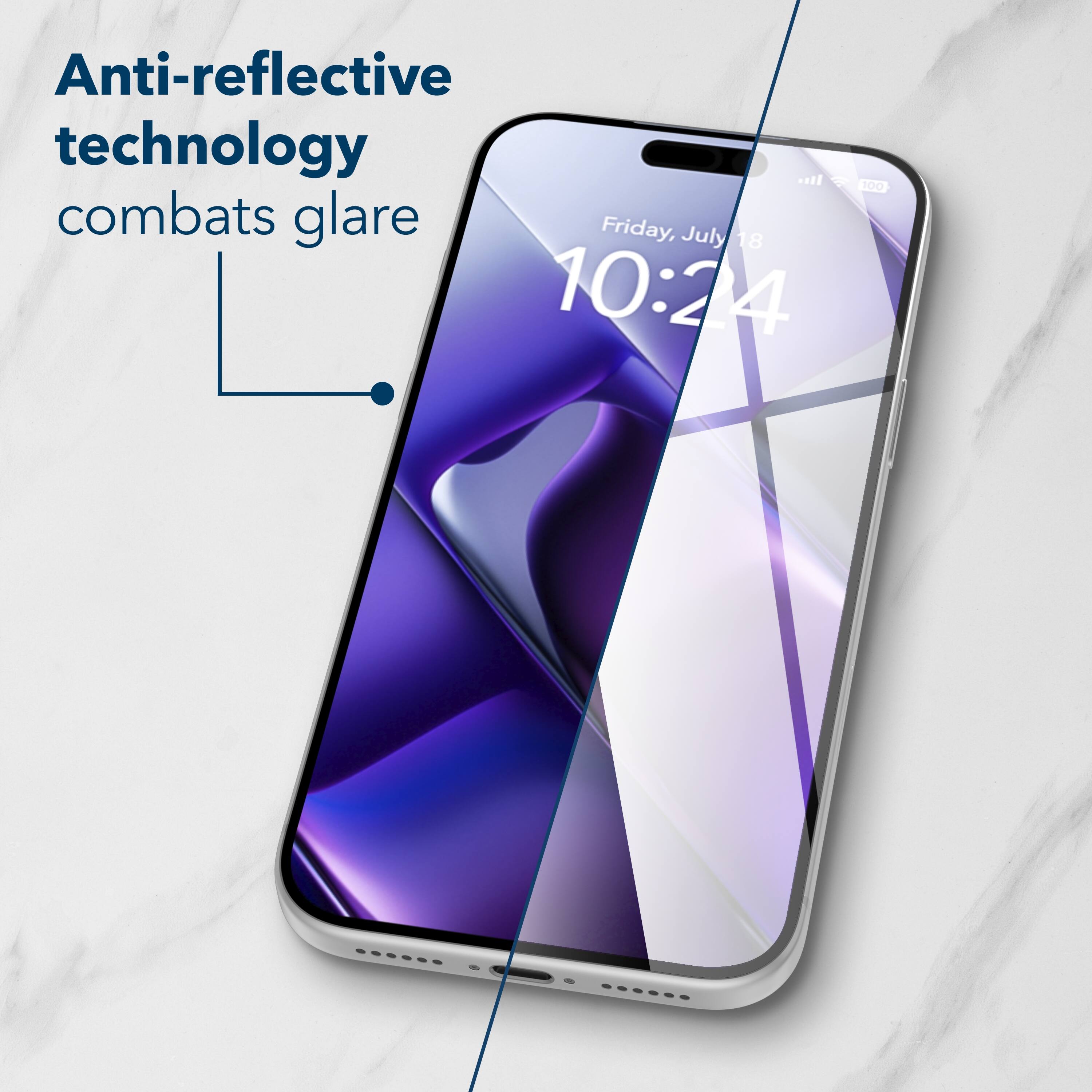 Anti-reflective technology 100 combats glare Friday, July 18 10:24