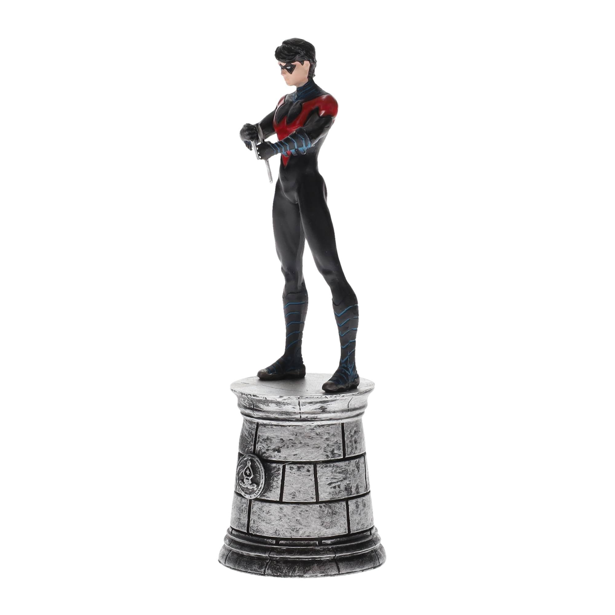 Alt View 1. Toynk - DC Chess Collection #14 Nightwing (Bishop) | Chess Piece Only - Black.