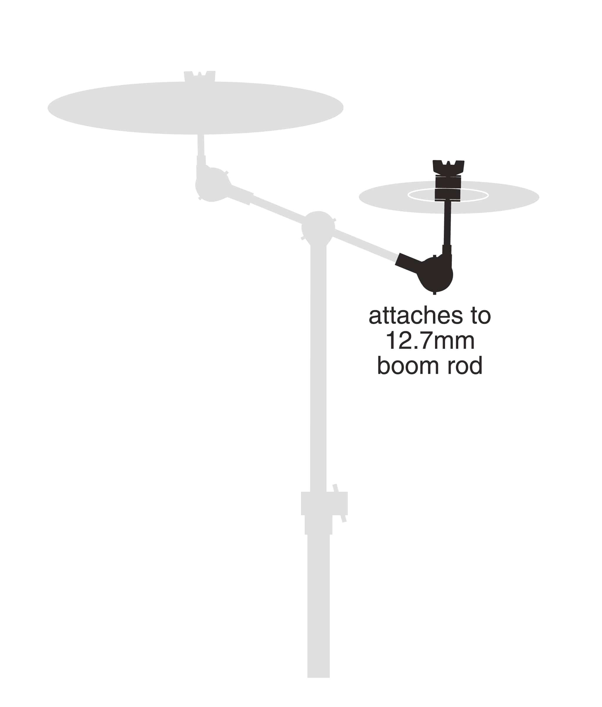 attaches to 12.7mm boom rod