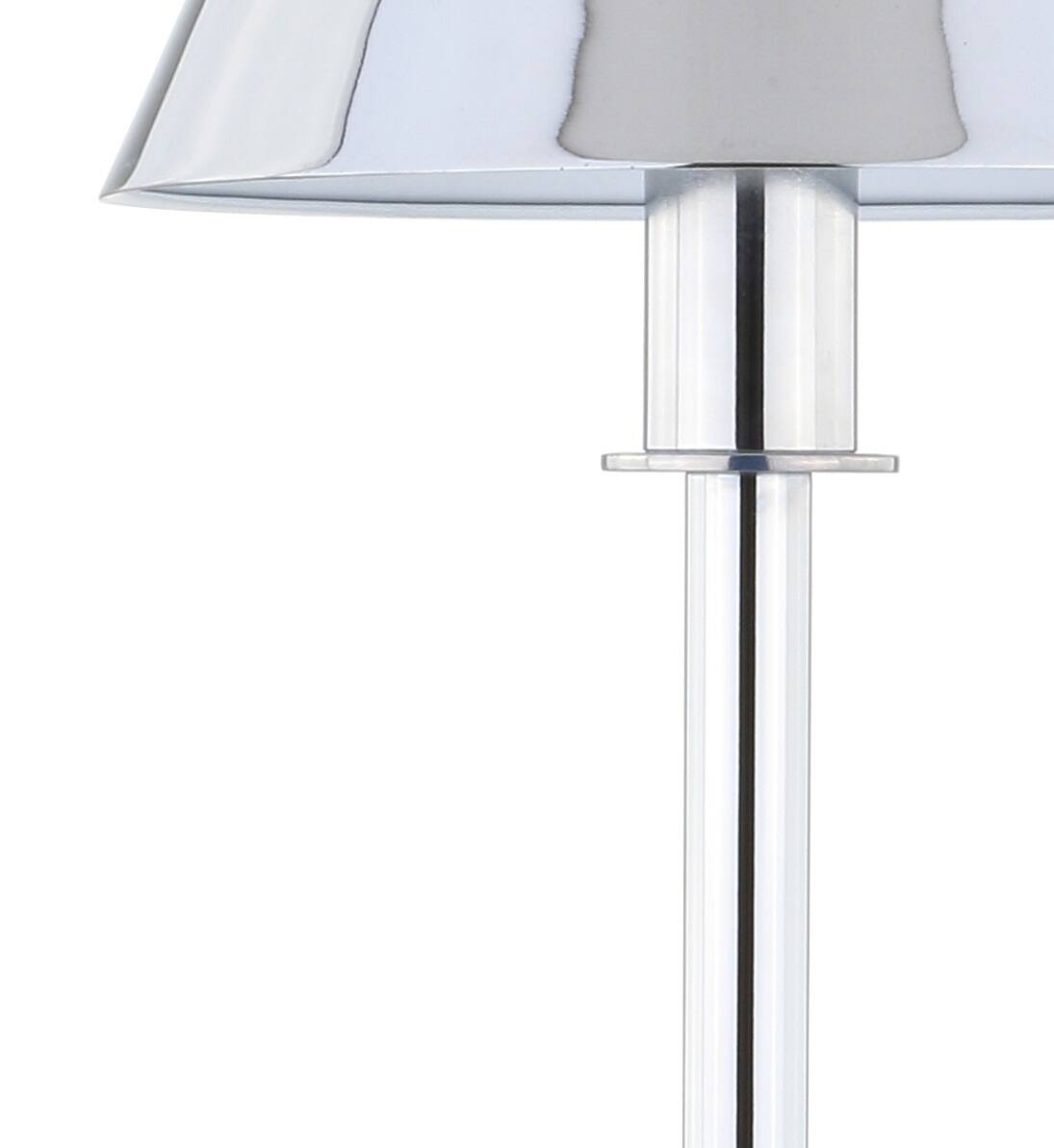 Alt View 6. Jonathan Y - Roxy 26" Metal Shade LED Table Lamp, Chrome - Chrome.