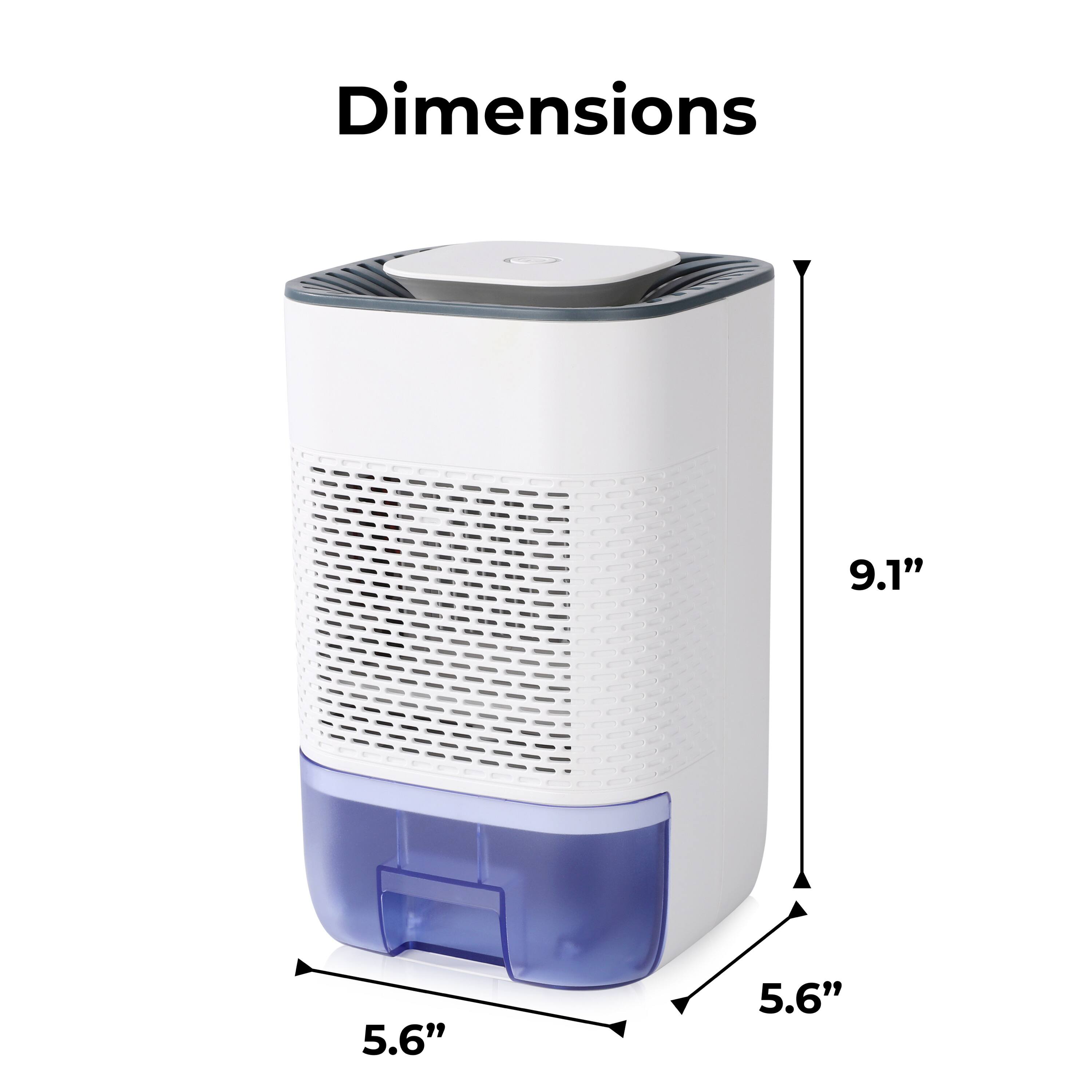 Dimensions: 9.1", 5.6", 5.6"