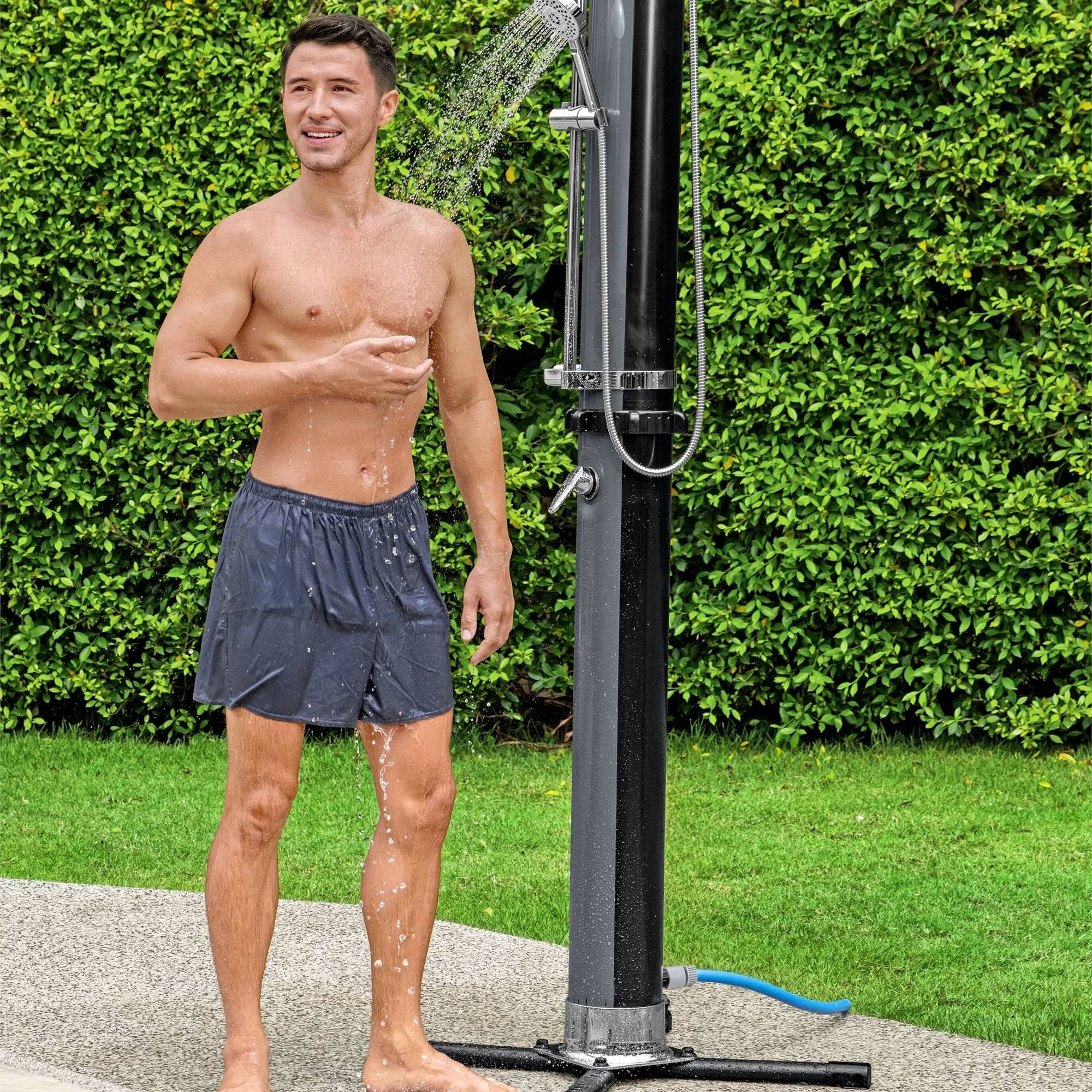 Alt View 10. Bestway - Bestway SolarFlow 9.2 Gallon Solar Heat Outdoor Shower with Adjustable Settings - Gray.