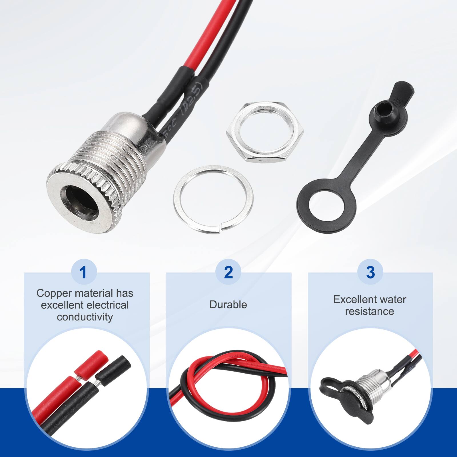 702,5 50C

1. Copper material has excellent electrical conductivity
2. Durable
3. Excellent water resistance