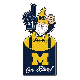 Evergreen Enterprises - Michigan Wolverines 30" Metal Gnome 3-in-1 Outdoor Yard Sign - Multicolor