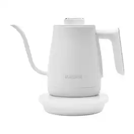 Haden - Electric Tea Kettle, Gooseneck Hot Water Boiler, 0.6L Teapot, Ivory/Chrome - Ivory, Copper