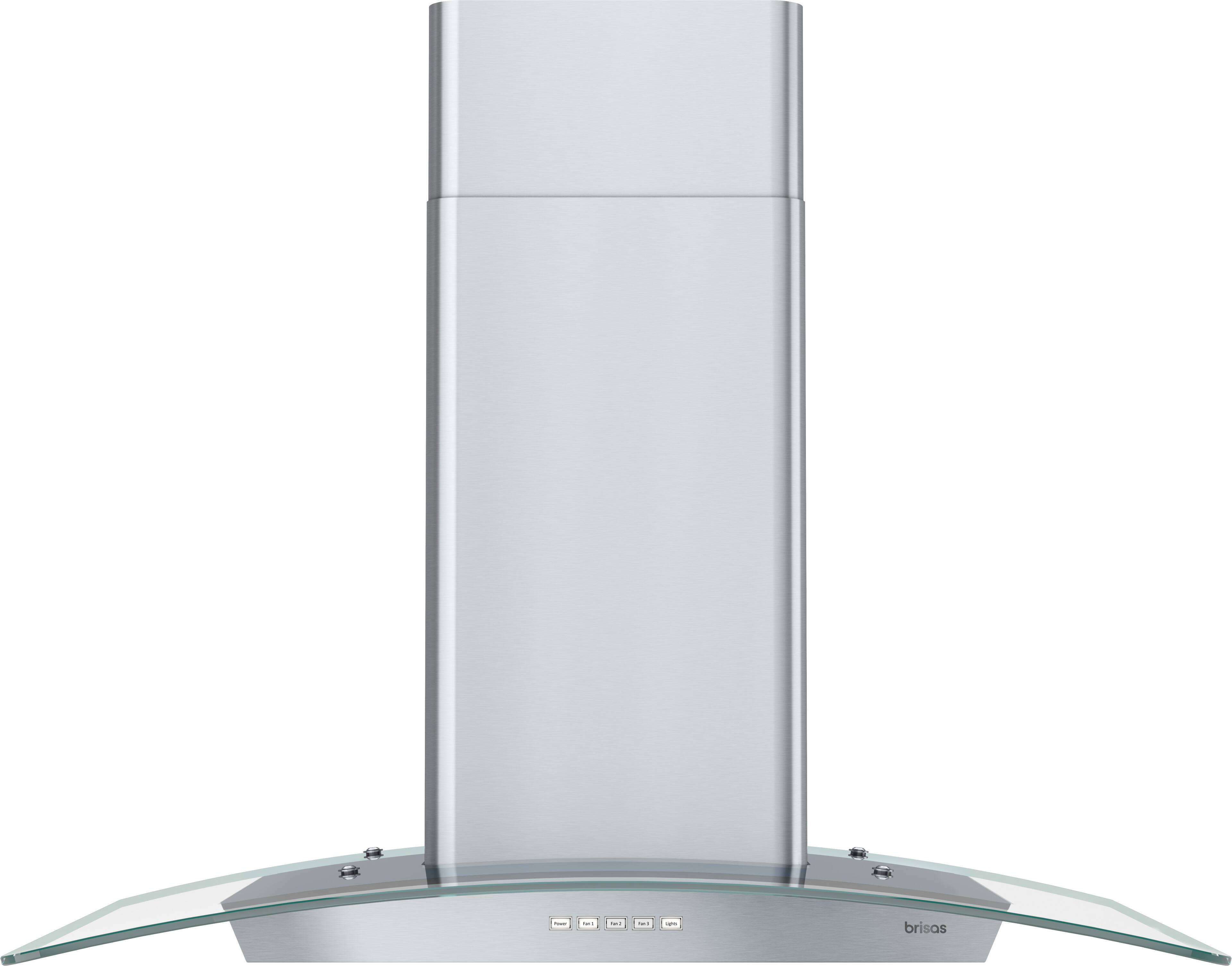 Zephyr - 30 inches - Convertible - Wall Range Hood - Stainless Steel/Glass
