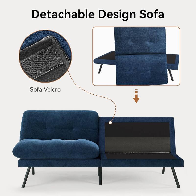 The text on the image is: "Detachable Design Sofa Sofa Velcro."