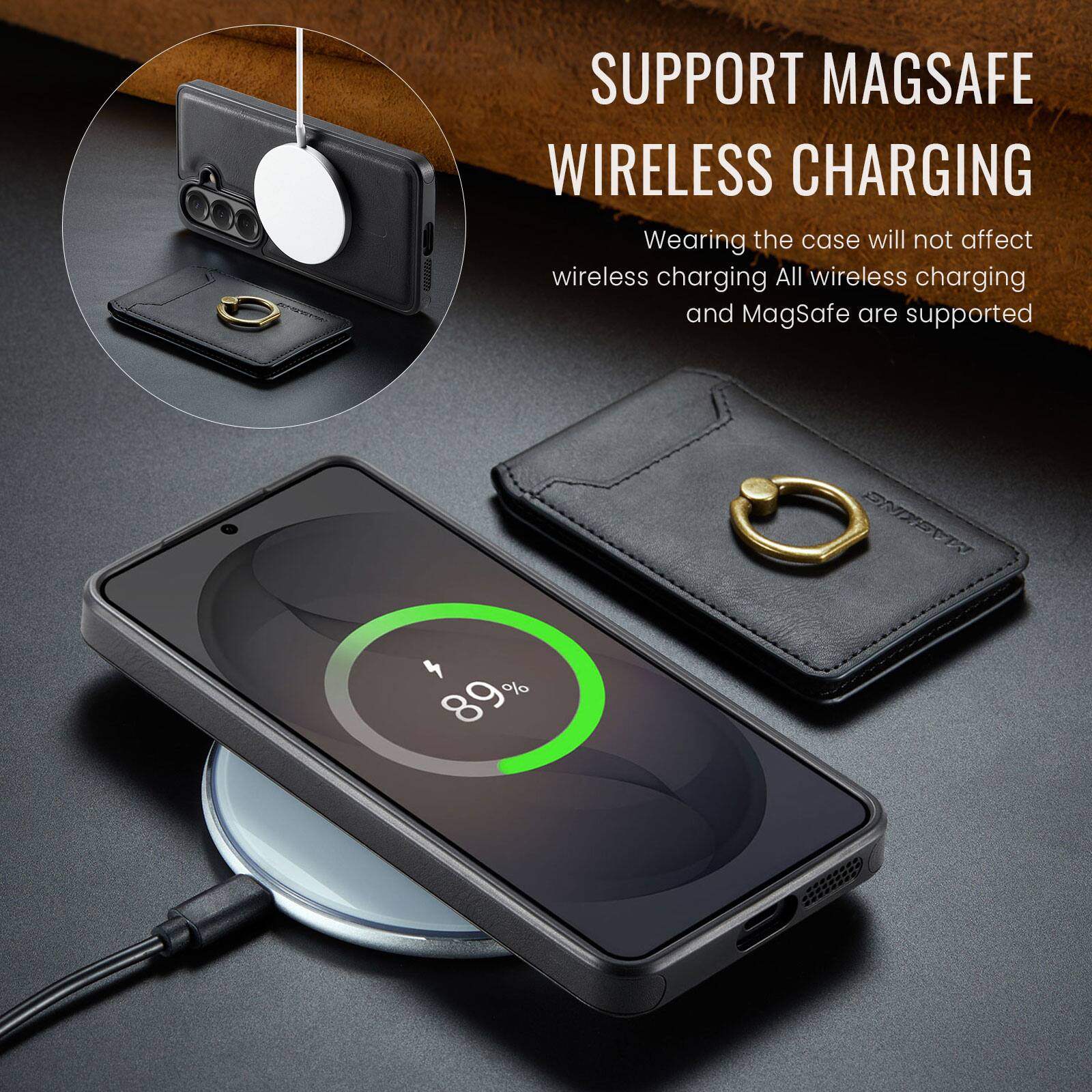 I SUPPORT MAGSAFE WIRELESS CHARGING  
Wearing the case will not affect wireless charging  
All wireless charging and MagSafe are supported  

89%