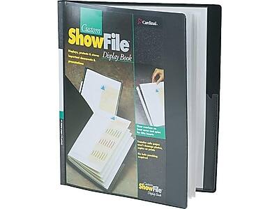 Cardinal Custom ShowFile Display Book

- High-quality, professional display book
- Ideal for presentations, portfolios, and more
- Clear, easy-to-read text and images
- Durable construction for long-lasting use
- Perfect for showcasing your work or products

ShowFile Display Book
