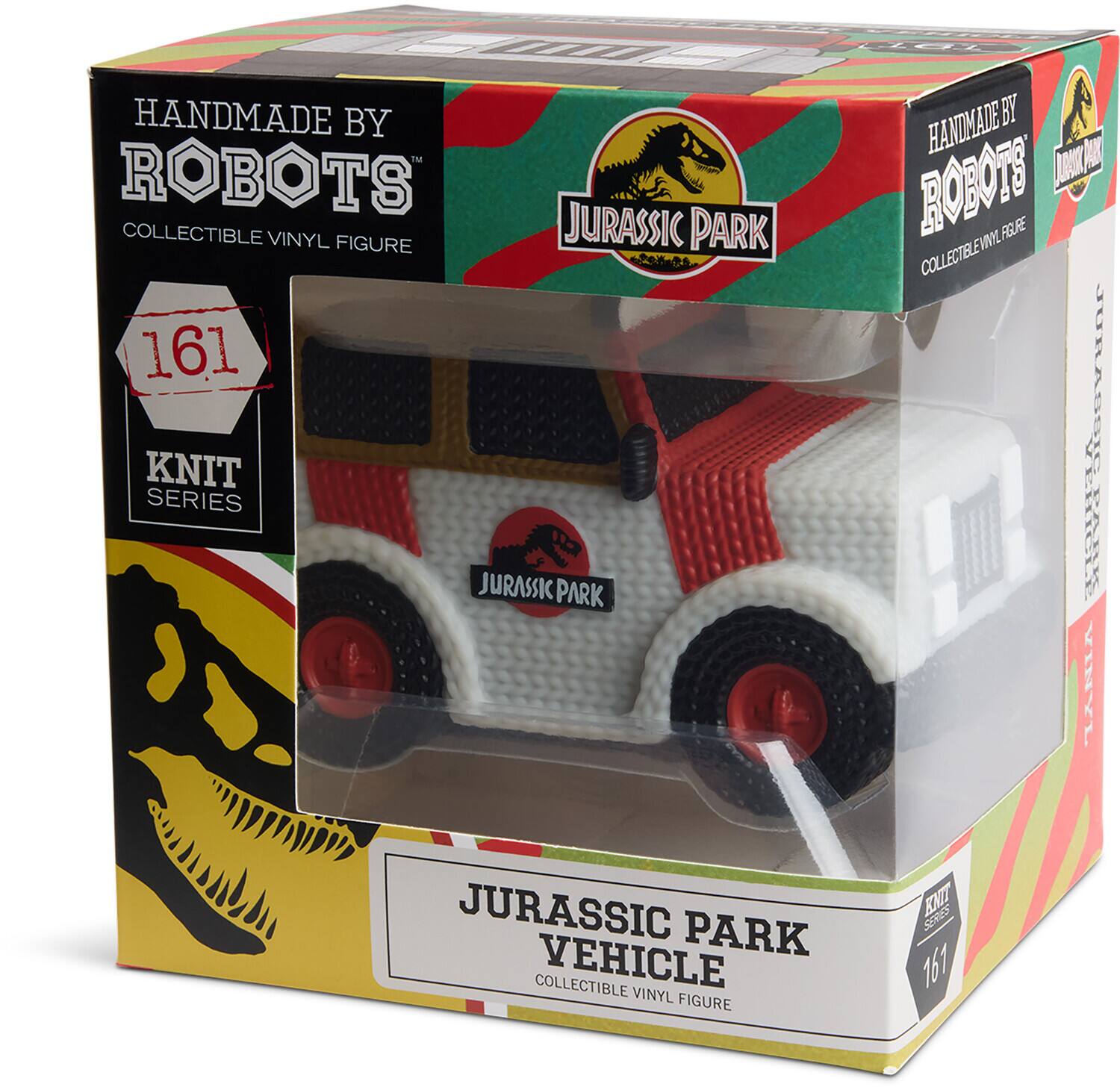 HANDMADE BY ROBOTS  
COLLECTIBLE VINYL FIGURE  
161  
KNIT SERIES  

JURASSIC PARK  
VEHICLE  
COLLECTIBLE VINYL FIGURE  

JURASSIC PARK