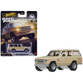 Toyota Land Cruiser FJ60 Tan "Hobbs & Shaw" (2019) Movie "Fast & Furious" Series Diecast Model Car by Hot Wheels