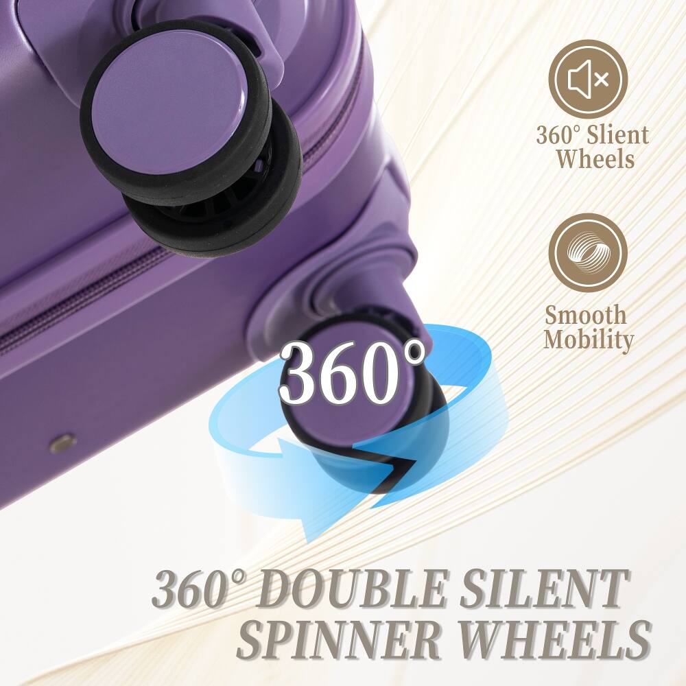 360° Silent Wheels  
360°  
Smooth Mobility  
360° DOUBLE SILENT SPINNER WHEELS