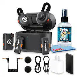 HollyView - Hollyland LARK M2S Ultimate Combo Dual Wireless Microphone Bundle - Black